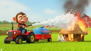 🔥 Monkey Nana&rsquo;s Fast Move Saves Rabbits from Farm Fire | Meow Monkey