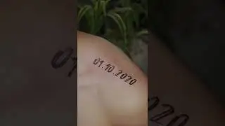 Date Tattoo | Shoulder Tattoo | Blue Heaven Tattooz