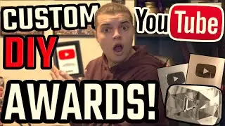 HOW TO MAKE A CUSTOM DIY YOUTUBE PLAY BUTTON AWARD!! *EASY* (Subscriber Award) - JoeTalksWrestling