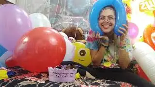 100 BALLOON CHALLENGE | FILLING MY ROOM WITH BALLOONS | Part 1