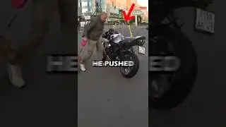 Old man Vs Biker 😨 #shorts #rider #motorcycle