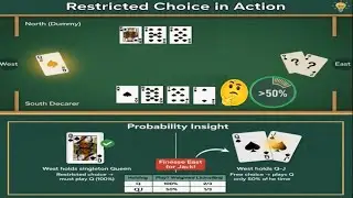 Bridge Slam Learning (95) - Mastering The Principle of Restricted Choice #bridgelessons