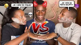 Qui connaît mieux l’autre💀😈aujourd’hui c’est la guerre avec la poudre😂(Le combat du siècle🤼‍♂️)