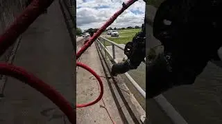 POLICE CALLED while MAGNET FISHING! ( 4 GUNS FOUND!! ) #shorts #magnetfishing #cleanstreammovement
