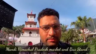 Mandi full market view and Bus stand by bike riding in Hindi| Mandi Himachal Pradesh