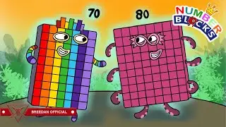 Numberblocks How To Draw Numbers 70 80 The Biggest Family Coloring Fanmade