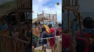 At boardwalk floating boat payag