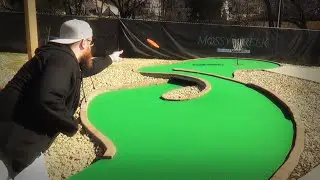JUNIOR DISC GOLF 🥏 ON A MINI GOLF COURSE!!! ⛳ (Back 9 at Mossy Creek Mini Golf)