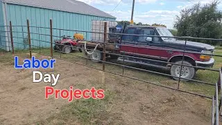 Labor Day Weekend Projects | Welding Fence & Stocking Up For Winter