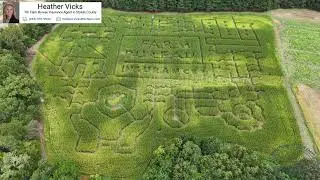 2025 Corn Maize Reveal - Armstrong Artisan Farm, Walnut Cove, NC - Heather Vicks NC Farm Bureau Ins.