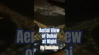 Aerial View of Dubai at Night #DubaiAtNight #AerialView #Cityscape #travelvibes