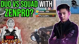 DUO VS SQUAD WITH ZENPRO PART 1? | PUBG MOBILE