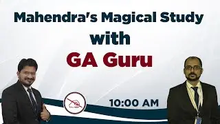 Mahendra's Magical Study With GA Guru | 10:00 am