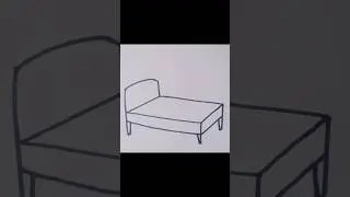 Bed drawing easy tutorial video #drawing #bed#shorts