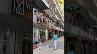Let's See how we install Signboard & Customer Feedback🔥 #signboard #signage #ledsignboard
