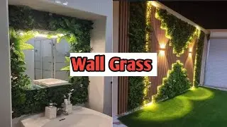 Beautiful Wall Grass Ideas |Artificial Grass Wall |Interior Design |Greenery