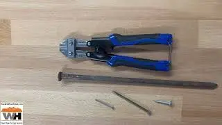 Cutting Demonstration With Nails with the WisePro 8 Inch Bolt Cutter #WeekendHandyman