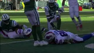 Matt Barkley's (Sort Of) First TD Pass as a Buffalo Bill - Bills vs. Jets, 11/11/18