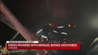 Odesa pounded with missiles, bodies uncovered