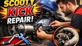 Scooty kick repair | activa kick repair #mechaniclife #mechanic #bikerepair #bikemechanic #sybrmoto 