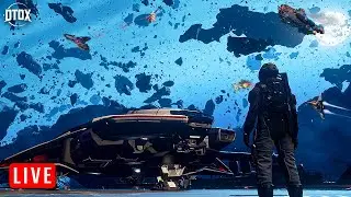 🔴LIVE - Star Citizen 4.4 Launch Day + RSI Perseus Combat w/ Timestamps