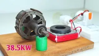 Magnet Electricity 38.5KW 220V How To Make Free Energy Device With Self Running Machine