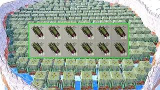 i FILLED an ENTIRE ICE LAKE with SUPPLY DROPS after this raid...
