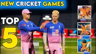Top 5 Best Cricket Games For Android | 4K Graphics New Cricket Games