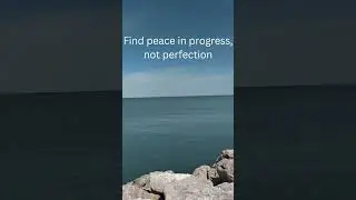 Find peace in progress, not perfection #quotes #motivational #peacefulwaves #beach #ocean #quotes