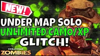Cold War Zombie Glitches: New Under Map Solo Unlimited Camo/Xp Glitch! (Die Maschine)