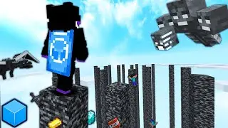 SOBREVIVO en un PILAR contra 20 JUGADORES | Pillars Of Fortune CubeCraft