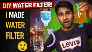 Water Filter Using Surgical Mask 😱 | DIY Bottle Water Filter Experiment #Experiment #homemade