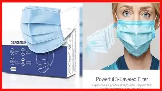 Great product -  CandyCare Disposable Face Masks, Pack of 100 - Dust Particle 3-Layer Design with Ea