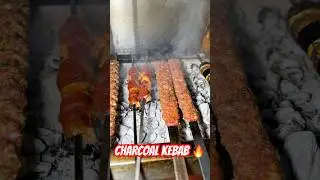 Turkish Kebab on Charcoal | Street Food Fire