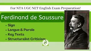 Ferdinand de Saussure I Langue and Perol I Sign and Signifier I Linguistics I Structuralism