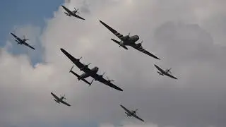 RIAT2018 RAF100 Memorial Dakota Lancaster Spitfire Hurricane
