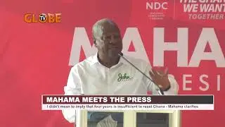 Mt clash with former president Mahama at the #meetthepress in the Bonoeast region