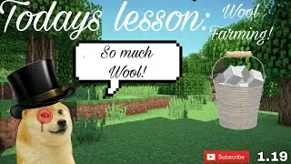 Minecraft 1.19 Wool Farm Tutorial....Simple Wool Farm Tutorial!!!!