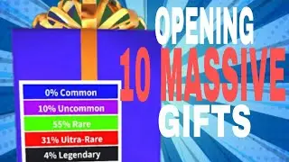Opening 10 Massive gifts in adopt me|CutieCrabbs playz