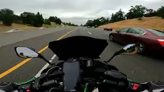 Pure Exhaust Sound | Mivv MK3 Carbon Full Exhaust | Kawasaki Ninja 650 on the freeway
