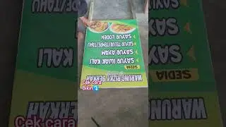 bikin banner spanduk segitiga pinggir jalan #shorts #diy #tutorial #banner #spanduk #toko #warung