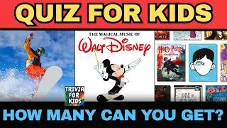 Trivia for Kids Podcast 🎙️ | Disney Songs, Books, Geography, Green Things & Winter Sports Fun! ❄️🌍📚🎶