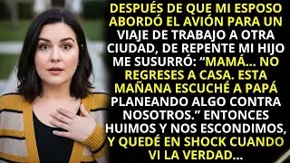 “¡MAMÁ, NO REGRESES A CASA!”, me dijo mi hijo en pánico — quedé en shock al descubrir que mi espo