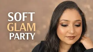 🎄✨ Party Makeup for Indian Skin | Soft Glam Eyes + Nude Lips