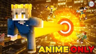 How I Became Sukuna in 'ANIME ONLY' Minecraft Server!