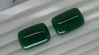 81.52 Ct / 2 Pcs Fine Natural Emerald Cabachon Zambia UnTreated LooseGem Stone