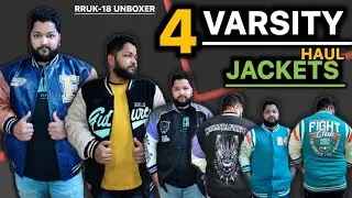 Varsity Jackets Haul | MenWinter Myntra 2024 FUGAZEE SNITCH/THE SHOULD STORE | RRUK18 UNBOXER