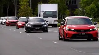 Modified Cars arriving at Honda Mugen Australia Meet: Civic Type R, S2000, Integra, Prelude & More