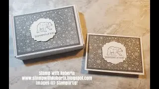 12 Days of Christmas - Day 6- Mini Paper Pumpkin Box and card set