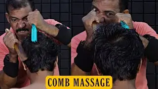 Heavy Oil Head Massage & Comb Scratching ASMR | Hair, Neck & Spine Cracking by Asim Barber